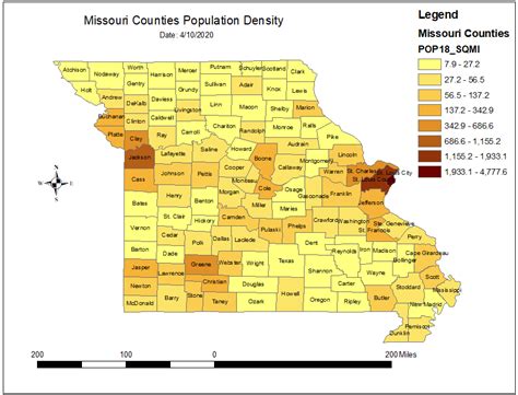 Missouri Cities by Population .